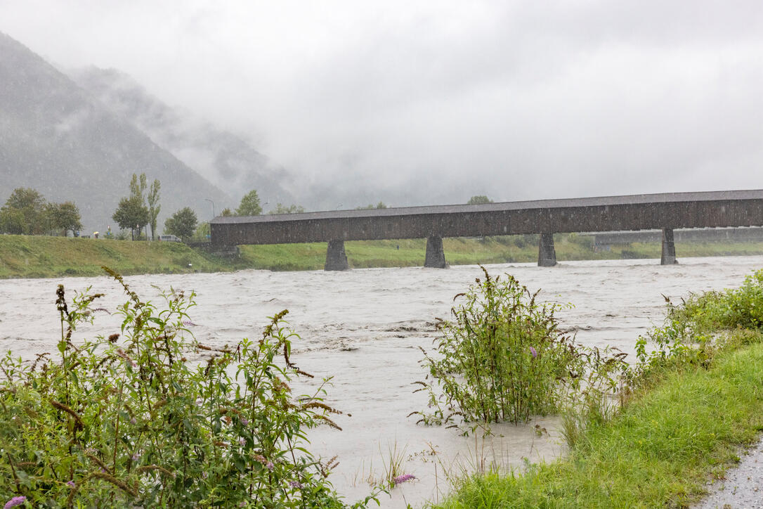 Hochwasser am Rhein
