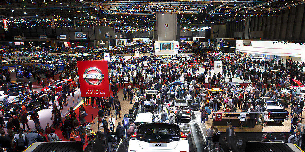 Der 89. Genfer Autosalon muss kurz vor seiner Eröffnung am 7. März die Absagen des südkoreanischen Herstellers Hyundai und der britischen Jaguar Land Rover hinnehmen. Dafür profitiert Nissan durch mehr Aussstellungsfläche. (Archiv)