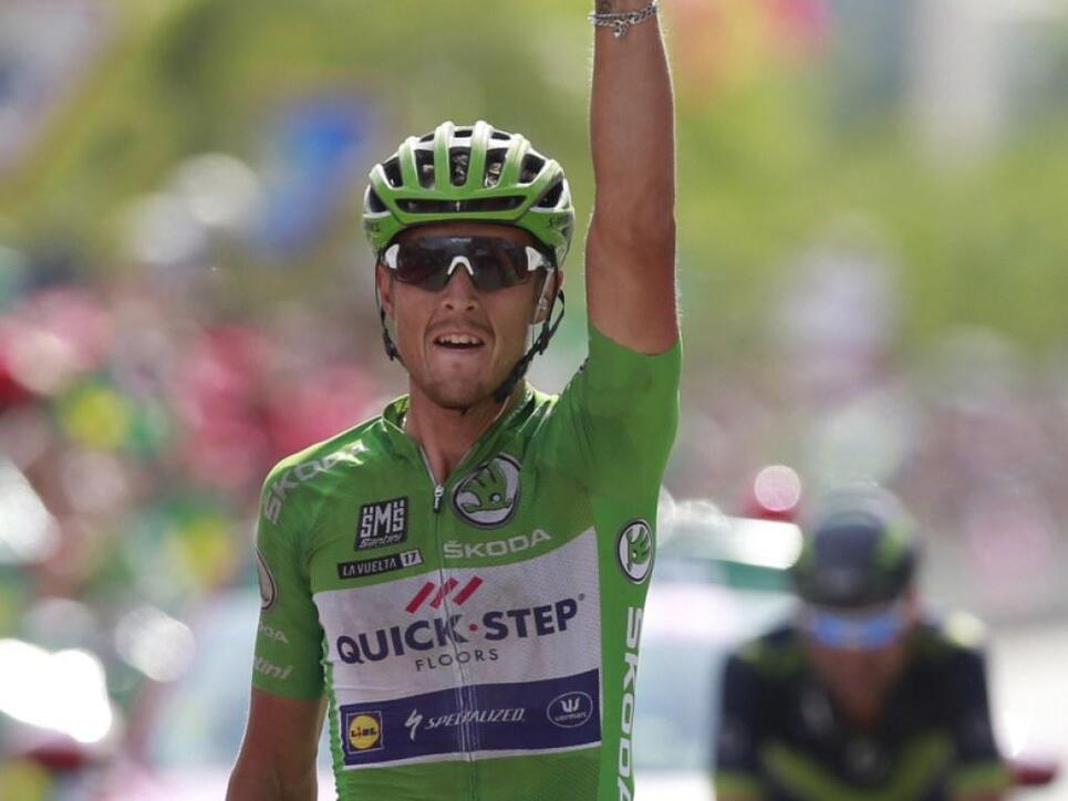 Matteo Trentin, der Leader im Punkteklassement, errang an der Vuelta Tagessieg Nummer 3.
