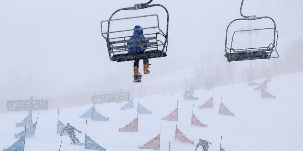 Das Wetter in Park City machte nicht nur den Alpin-Snowboardern zu schaffen