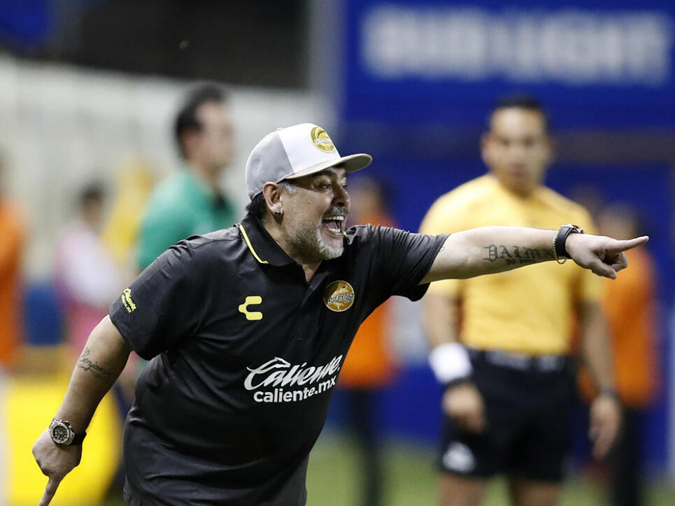 Diego Maradona feierte in Mexiko einen Auftaktsieg als Coach beim Zweitligisten Dorados de Sinaloa
