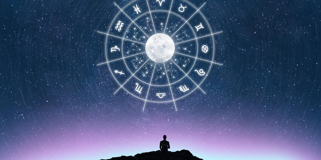 Astrological wheel projection, choose a zodiac sign Astrological wheel projection, choose a zodiac sign