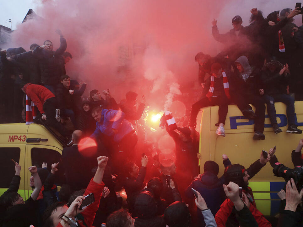 Einige Anhänger von Liverpool und der Roma sorgten für Probleme in der englischen Stadt