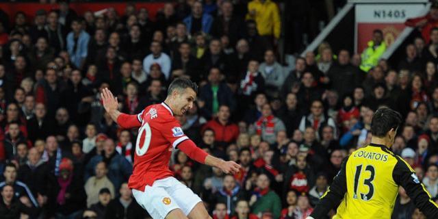 Robin van Persie rettete ManU in der Nachspielzeit einen Punkt