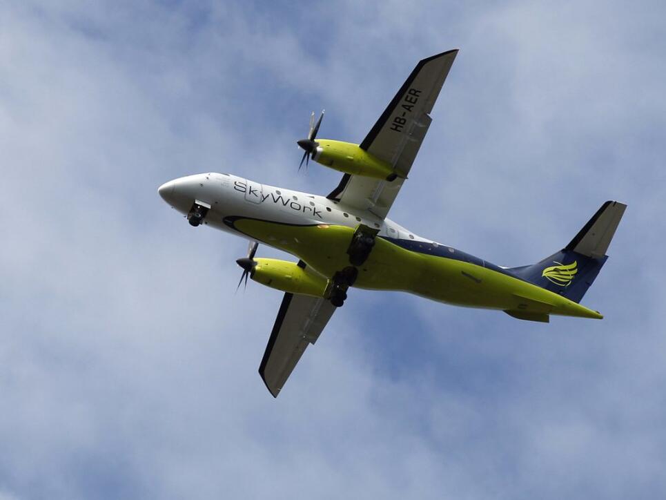 Die Flugzeuge der SkyWork Airline dürfen wegen finanziellen Problemen vorerst nur noch bis Ende Monat fliegen. Das hat das Bundesamt für Zivilluftfahrt (BAZL) entschieden. (Archiv)