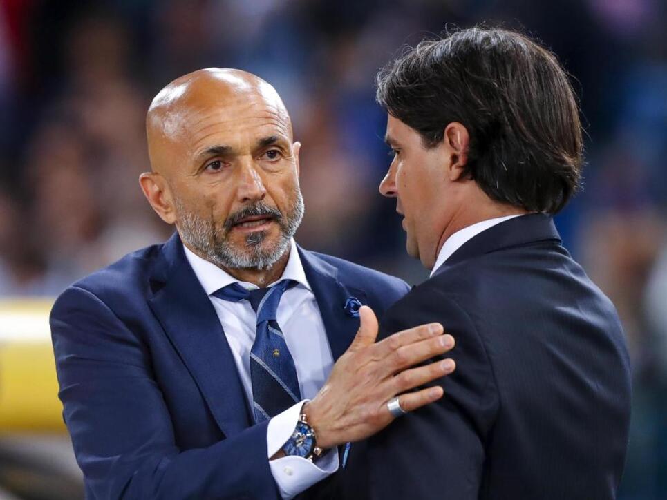 Vor dem dramatischen Match noch höflich miteinander: Inters Coach Luciano Spalletti (links) und Lazios Trainer Simone Inzaghi