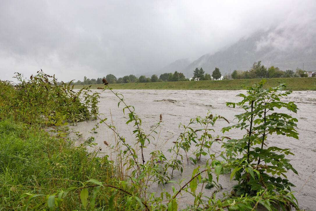 Hochwasser am Rhein