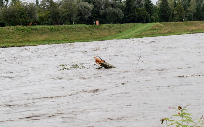 Hochwasser Rhein und Kanal