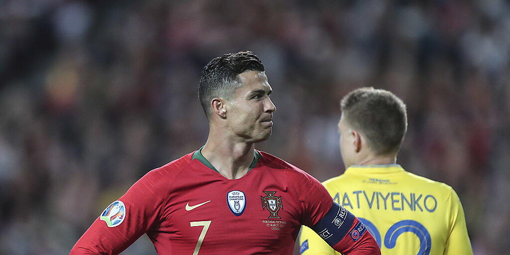 Cristiano Ronaldo und Titelverteidiger Portugal starteten mit einer Enttäuschung in die EM-Qualifikation
