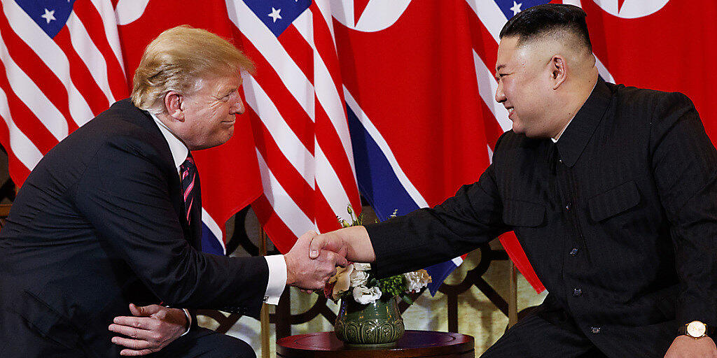 US-Präsident Donald Trump schenkt dem Diktator Nordkoreas weiterhin sein Vertrauen, auch wenn das jüngste Treffen mit Kim Jong Un nicht so erfolgreich über die Bühne gegangen ist. (Archivbild)