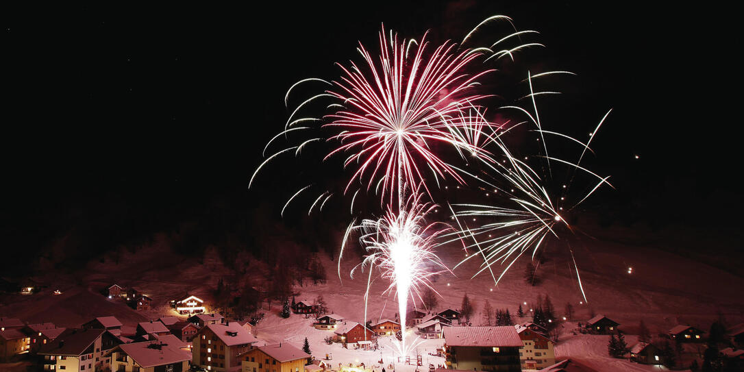 Silvesterfeuerwerk im Malbun Silvesterfeuerwerk im Malbun
