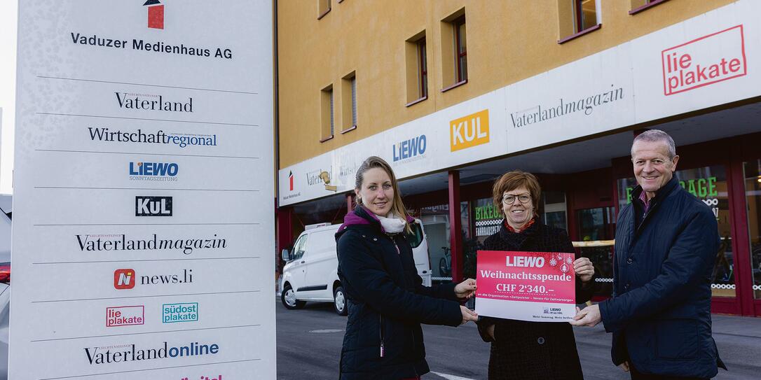 Spendenübergabe in Vaduz Spendenübergabe in Vaduz