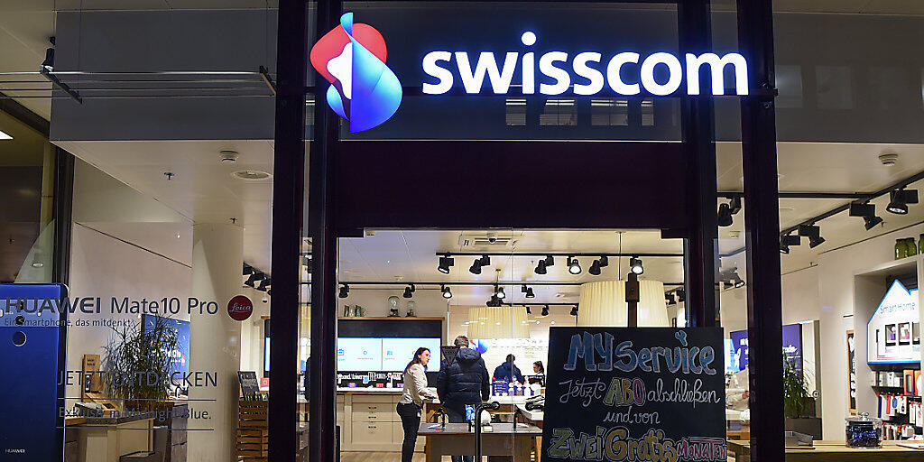 Ein Geschäft von Swisscom (Archivbild). Ein Geschäft von Swisscom (Archivbild).