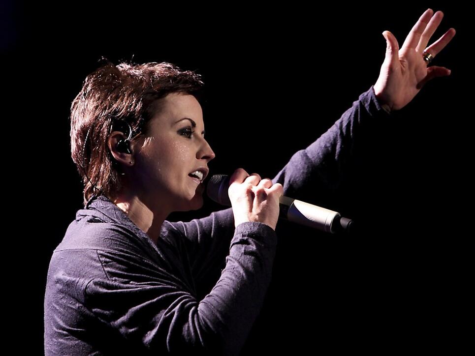 Cranberries-Frontfrau Dolores O'Riordan an einem Konzert in Lissabon am 10. März 2010.