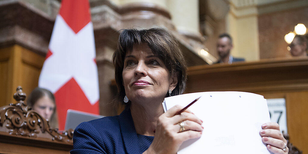 Bundesrätin Doris Leuthard begleitet im Nationalrat die Beratungen zur Fernmeldegesetzrevision - eines ihrer letzten grossen Geschäfte.