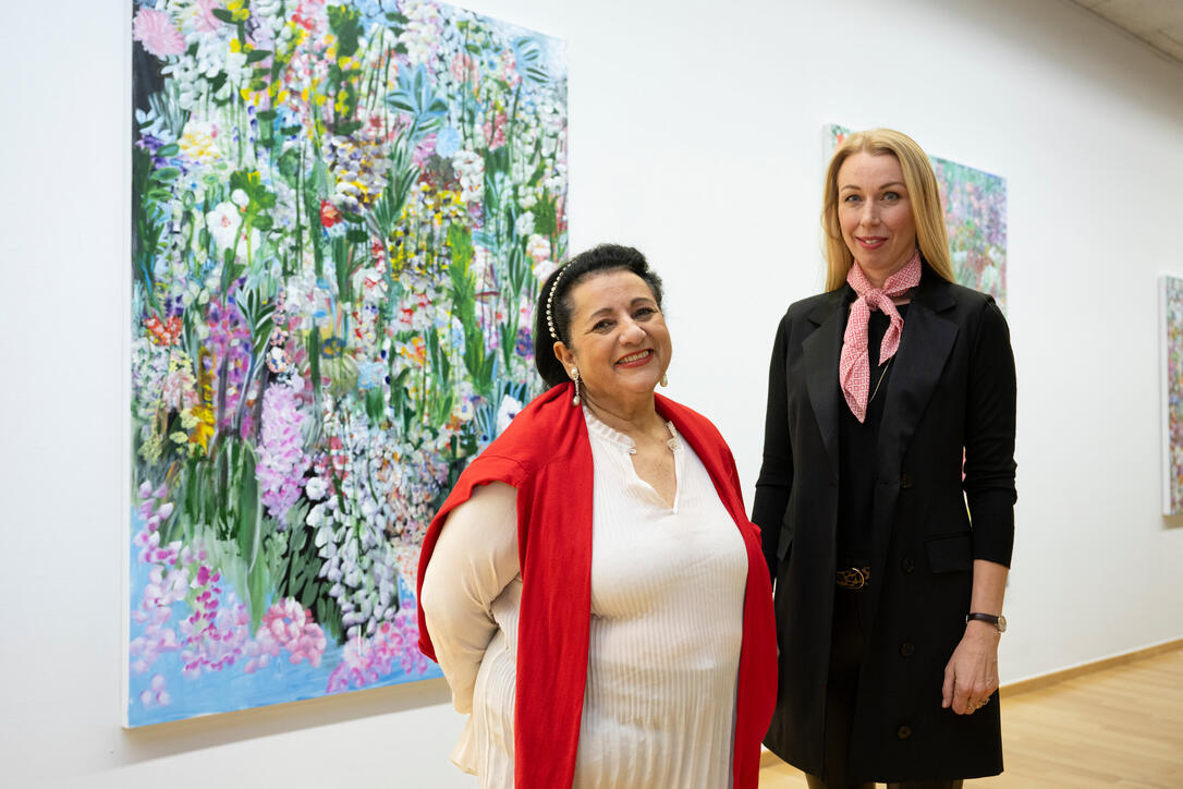 Vernissage «Flowers to go» von Yael Teitler im Gasometer, Triesen