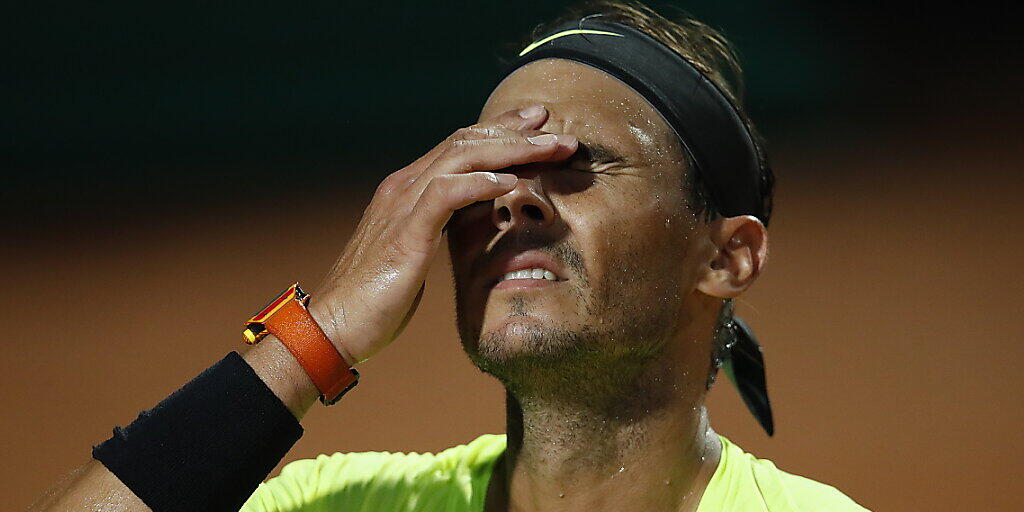 Kein guter Abend: Rafael Nadal scheiterte am späten Samstagabend in Rom im Viertelfinal