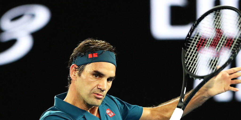 Konzentriert und spielstark Roger Federer