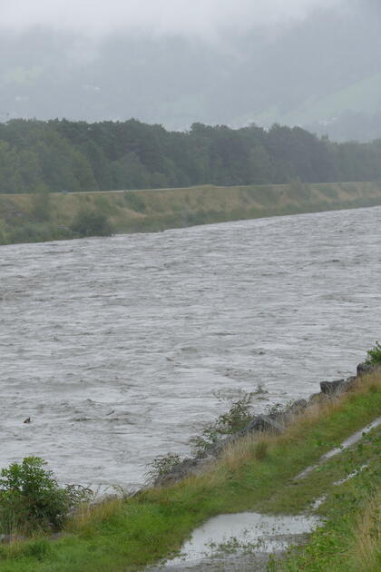 Hochwasser Rhein und Kanal (28.08.2023)
