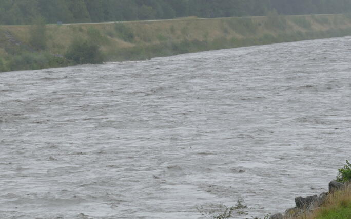 Hochwasser Rhein und Kanal (28.08.2023)