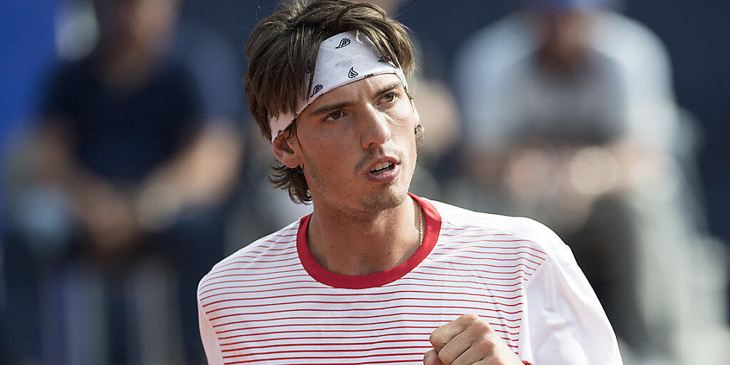 Marc-Andrea Hüsler feiert im ersten Spiel auf der ATP-Tour gleich den ersten Sieg