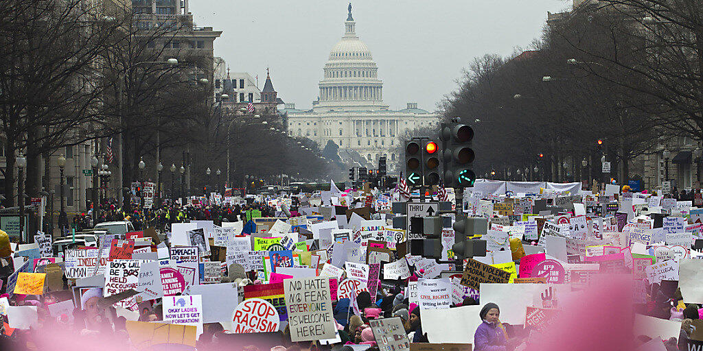 Der "Women's March" markiert zwei Jahre Widerstand gegen die Präsidentschaft von US-Präsident Trump.