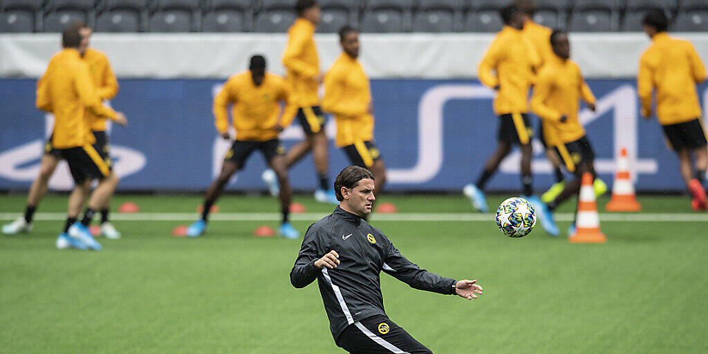 Die Young Boys (im Vordergrund Trainer Gerardo Seoane) bestreiten das Playoff-Hinspiel in der Champions League gegen Roter Stern Belgrad vor ausverkauften Rängen