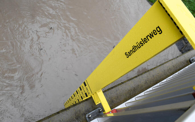 Hochwasser Rhein und Kanal