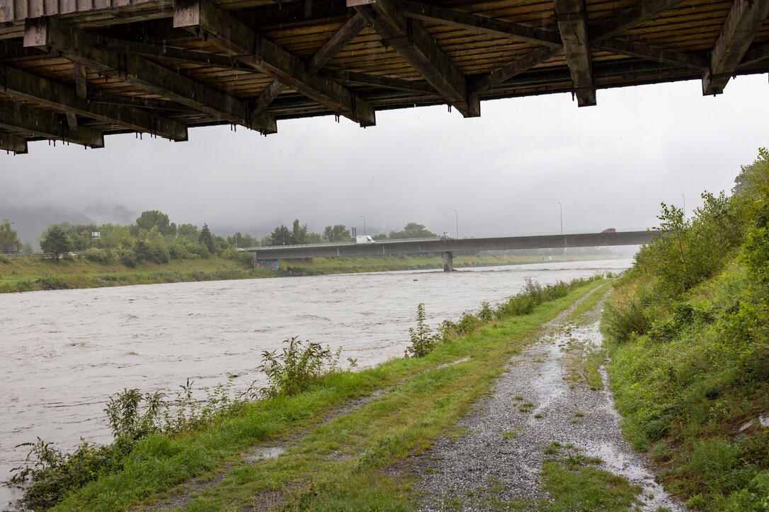 Hochwasser am Rhein