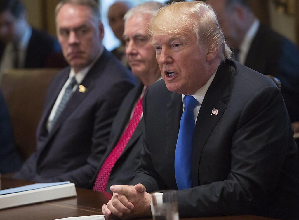 US-Präsident Donald Trump spricht nach der Verabschiedung der Steuerreform zu den Medien. US-Präsident Donald Trump spricht nach der Verabschiedung der Steuerreform zu den Medien.
