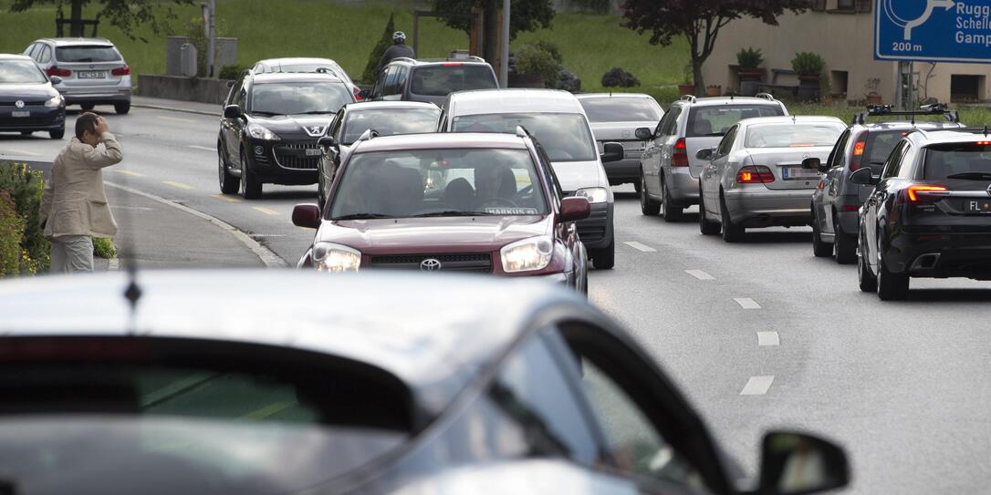 Stau auf der Autobahn