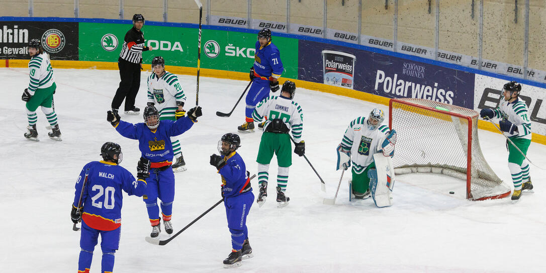 Eishockey: LIE - IRL, Füssen Eishockey: LIE - IRL, Füssen