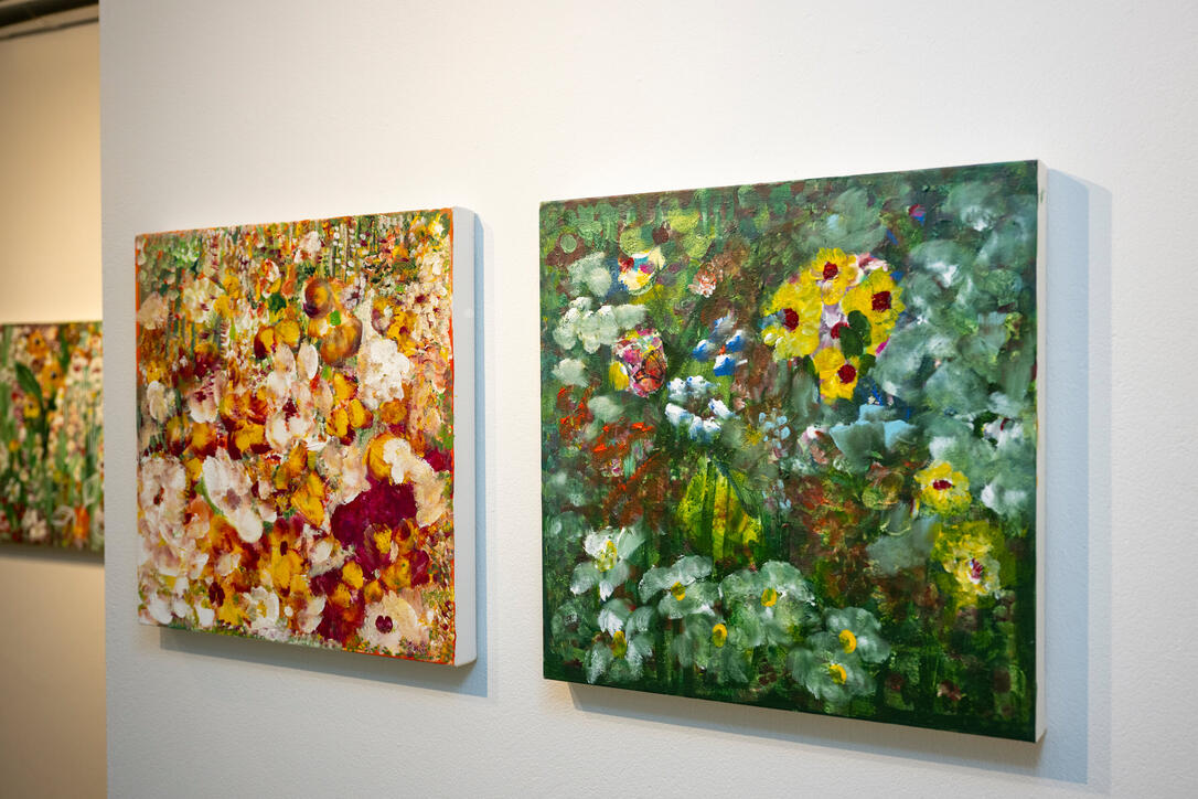 Vernissage «Flowers to go» von Yael Teitler im Gasometer, Triesen