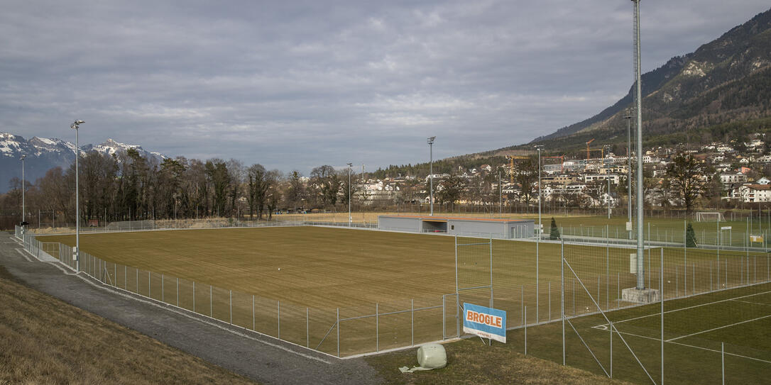 Fussballplatz in Vaduz