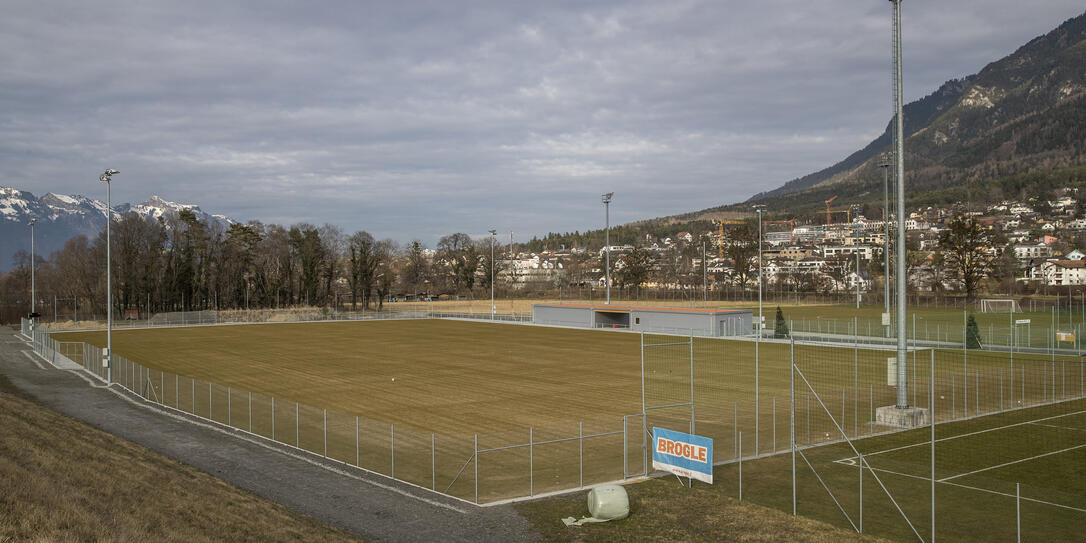 Fussballplatz in Vaduz