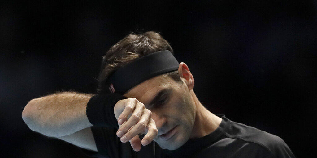 Kam im Halbfinal der ATP Finals im dritten Jahr in Folge nicht wie gewünscht auf Touren: Roger Federer verlor in der Londoner O2 Arena gegen Stefanos Tsitsipas