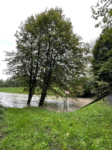 Hochwasser Rhein und Kanal (28.08.2023)