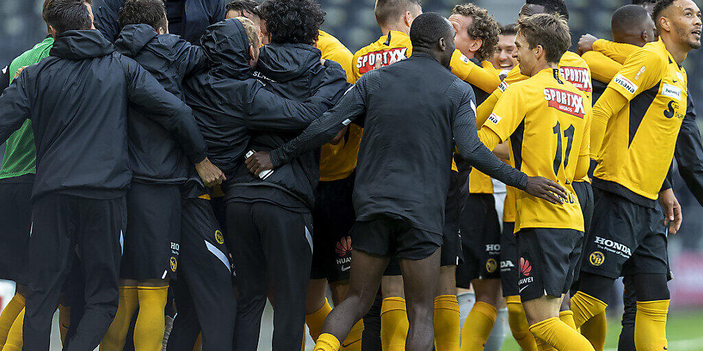 Die YB-Spieler wollen auch in der Champions League weiterhin jubeln. Die YB-Spieler wollen auch in der Champions League weiterhin jubeln.