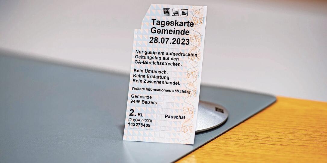 230725 Tageskarte der Gemeinde Balzers - Die letzte Tageskarte