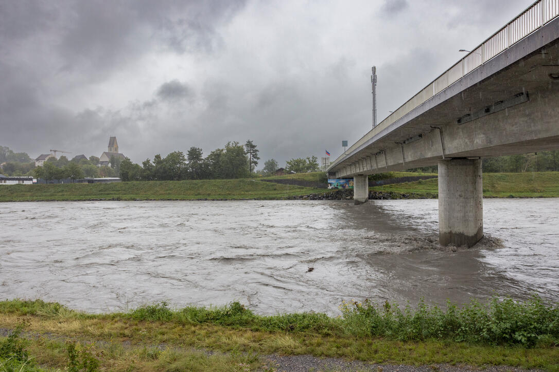 Hochwasser am Rhein