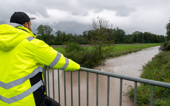 Hochwasser Rhein und Kanal