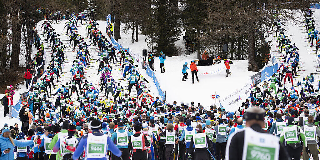 Die Teilnehmer am Engadin Skimarathon erhalten bis zu einem Drittel ihres Startgeldes zurück