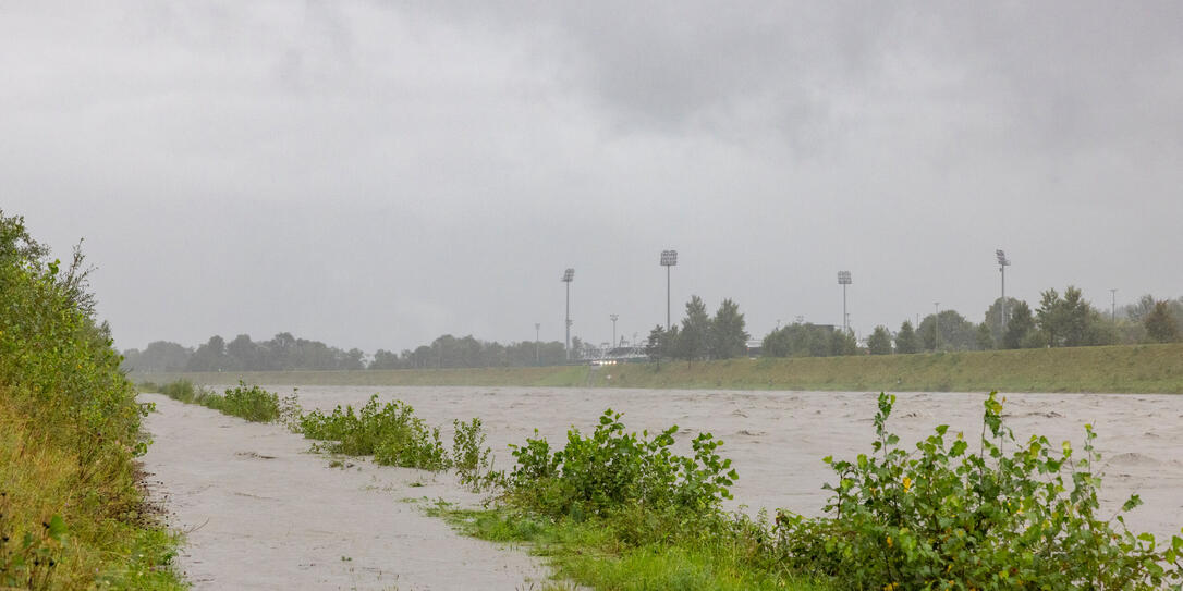 Hochwasser am Rhein