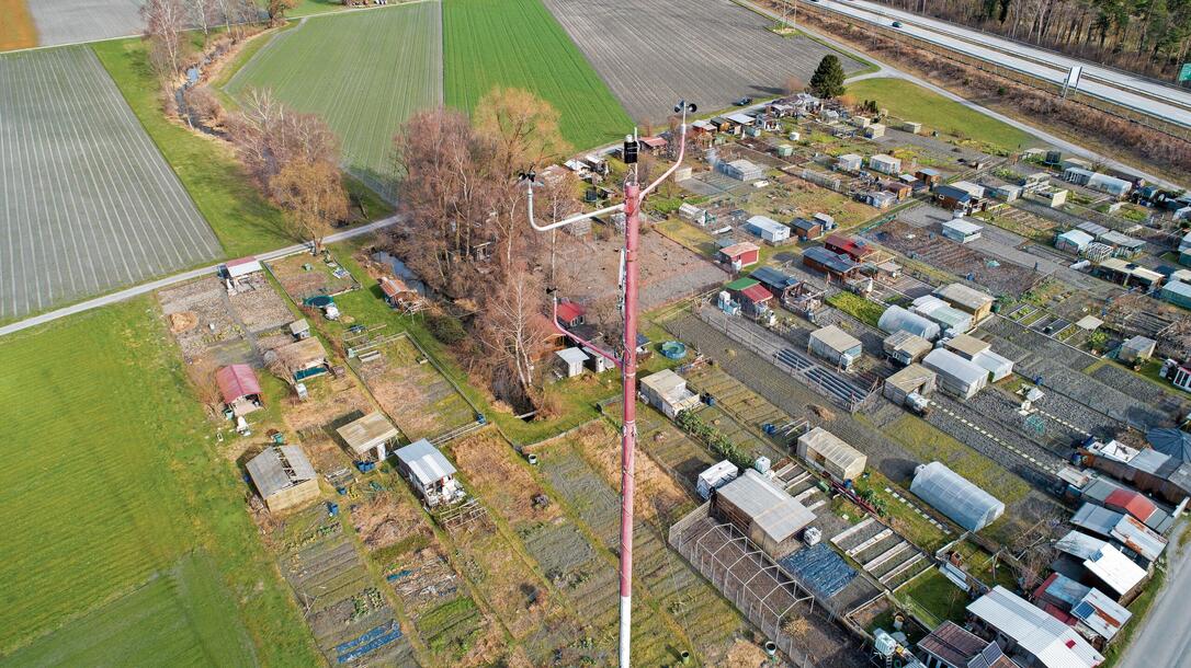 Windmessanlage in Trübbach (Schrebergärten)
