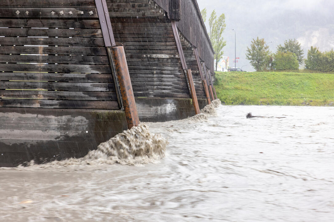 Hochwasser am Rhein