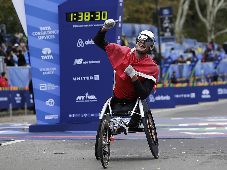 Gewann den New York Marathon der Rollstuhlfahrer zum dritten Mal: Marcel Hug