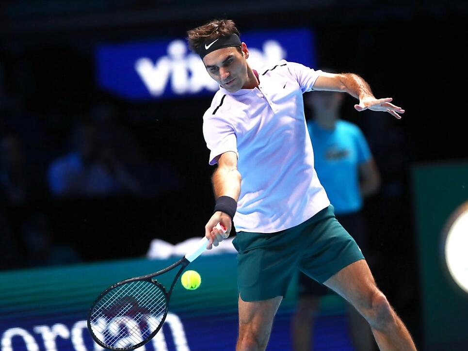 Verpasste durch seine erste Niederlage gegen David Goffin den Sprung ins Endspiel der ATP Finals in London: Roger Federer