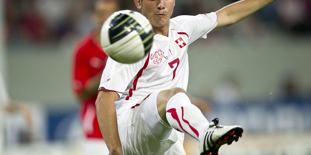 Erstes Spiel, erste Ballberührung, erstes Tor: Moreno Costanzos Traumdebüt im Nationalteam am 11. August 2010 in Klagenfurt