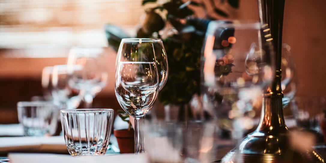 Wedding dinner table