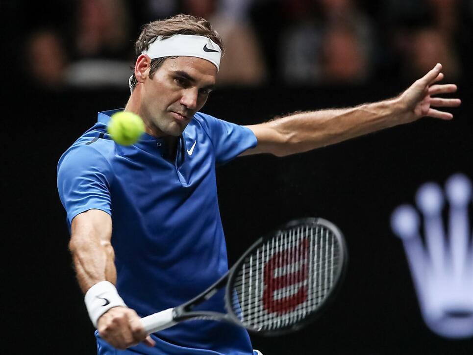 Roger Federer - im Bild am Laver Cup in Prag - spielt in der 1. Runde des ATP-Turniers in Schanghai gegen Diego Schwartzman